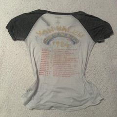 AUTHENTIC Trunk Ltd Van Halen Tour of the World 1984 Raglan Tee Double-Sided S