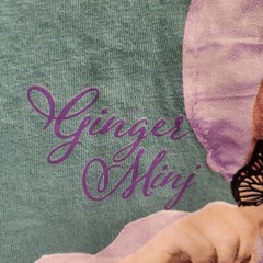 Ginger Minj Butterfly Tshirt XL Goodie Two Sleeves 60/40 Cotton Poly Blend