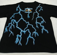 Vintage American Thunder T-Shirt XL Native Chief 1991 Great Condition AOP USA