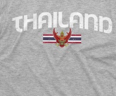 Men’s Thailand T-shirt Thai Flag Coat of Arms Country Heritage Diaspora Shirt