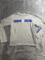 Vintage Nike Long Sleeve Shirt Center Swoosh Grey/Blue Size Large