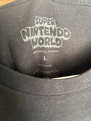 Universal Studios Super Nintendo World Boo Graphic T-Shirt Black Men’s L Crew