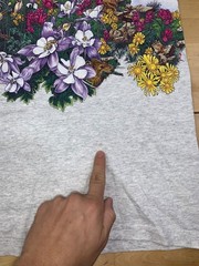 Vintage Ferndale California Nature Shirt XL Gray Double Sided 90s 12372