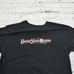 7.62 Design Shirt Mens Medium Black US Marines Power & Glory Sword Graphic Tee