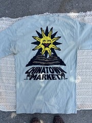 Chinatown Market Smiley Graphic Print Blue Short Sleeve Crew Neck Tee L