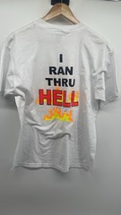 Vintage Fruit Of The Loom Run Thru Michigan Graphic T-shirt Size Large