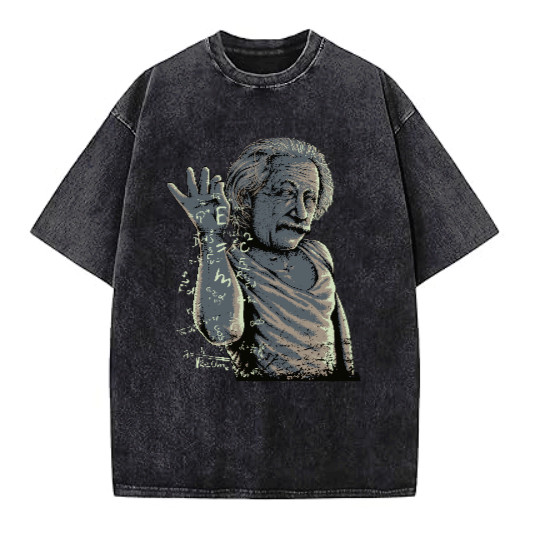 Illustration Graphics Vintage Washed T-Shirt Oversized Unisex Streetwear P1-35V