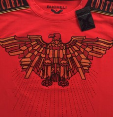 Men’s Bucheli T Shirt,Soft Cotton,Stretch,Italian Style L XL….B2.