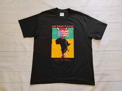 Hanes Vintage 90s Men’s USA Political Anti Slavery T-shirt Black Size Large