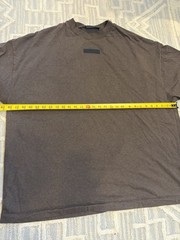 Fear of God Essentials T-Shirt XL Brown 100% Cotton FOG Short Sleeve