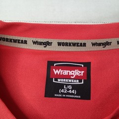 Wrangler Workwear T-Shirt Tee Men’s L (42-44) Cayenne Relaxed Fit Pocket UPF 40