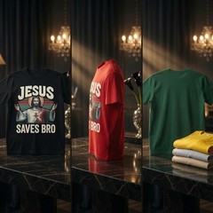 Jesus Saves Bro Shirt Funny Christian Retro Graphic Tee Men Faith Gift