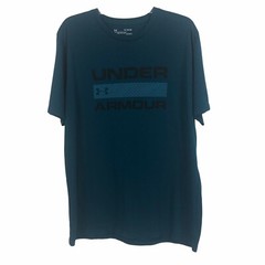 UNDER ARMOUR & MISSION Men’s Shirts Size XL Black & Teal Short Sleeves