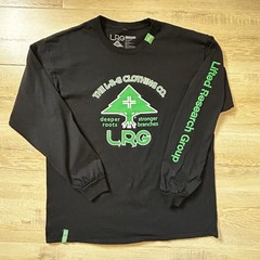 LRG Deeper Roots Stronger Branches Black Long Sleeve T Shirt Men’s Large