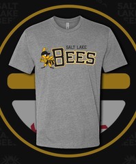 Salt Lake Bees Text Milb Team Logo T Shirt Youth M – Adult 6XL Fast Ship!