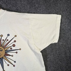 Vintage Mossimo Shirt Mens Medium White 90s Stussy Sun Abstract Art Skate Surf