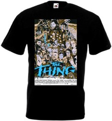 The Thing v83 T-shirt black movie poster horror John Carpenter all sizes S-5XL