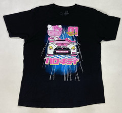Hello Kitty Racing Car Tokyo Speed 01 Graphic T-shirt Men Large Black