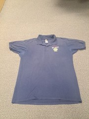 Vintage Walmart Polo Shirt Always #2081 Smiley Face Clearwater Florida