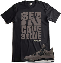 We Will Fit shirt to match Jordan 4 Cave stone grey black gray