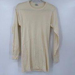 VTG Universal Thermal Shirt XL Cream Long Sleeve Heavyweight 100% Cotton USA