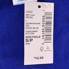 The Children’s Place Boys Size Small 5/6 Blue 2 Piece Pajama Top Set NWT