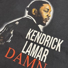 Kendrick Lamar 2017 Damn Tour Men’s Large Rap Black T Shirt Graphic Tee Cotton