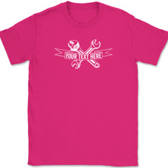 Mechanic Your Text Here Custom T-Shirt Personalized Car Truck Tee