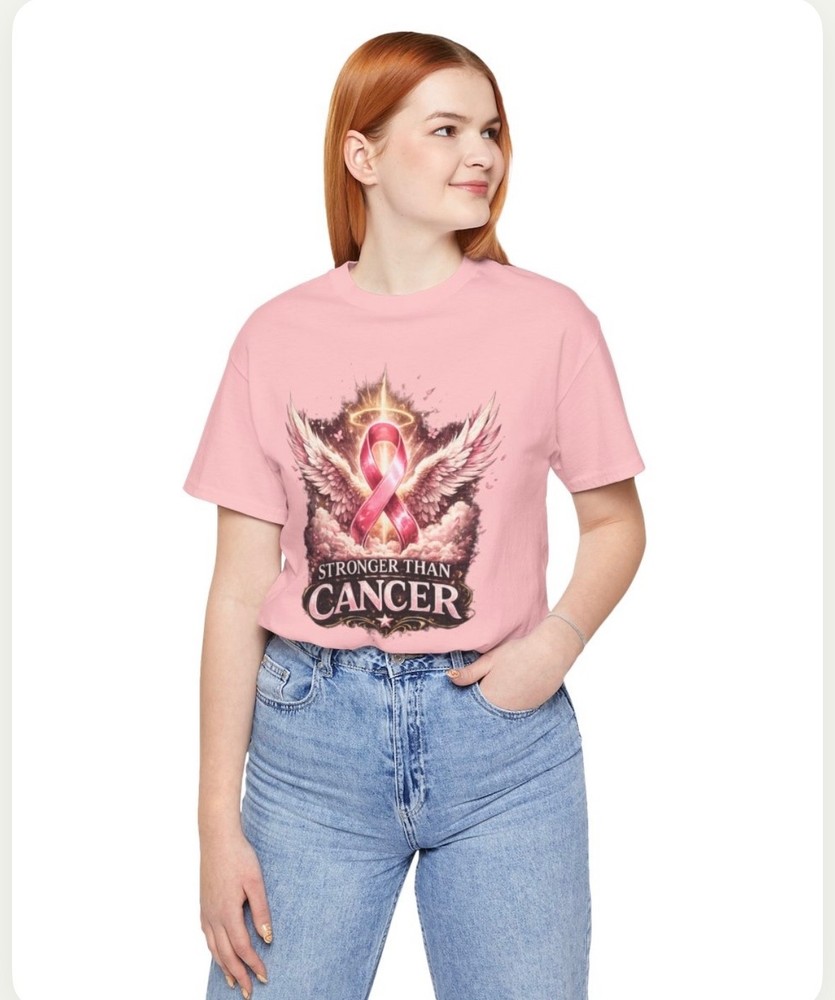 Faith Over Fear Stronger Than Cancer Awareness Unisex T-Shirt | Inspirational