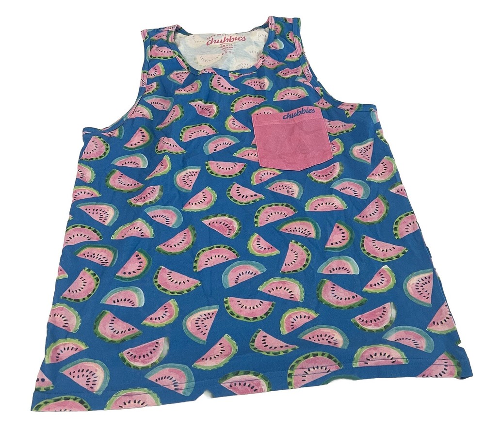NWOT Chubbies Men’s Tank Top Watermelon Size Small