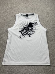 Y2K No Fear Jersey Tank Top Men’s Small Skater Grunge BMX Biker Sexy Angel