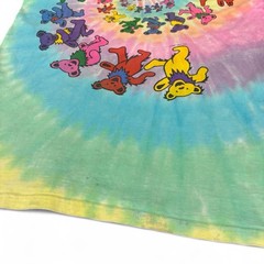 Grateful Dead 90’s Vintage T Shirt, Dancing Bears, Spiral Liquid Blue Sz M