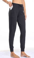 Women’s Joggers High Waist Yoga Pockets Sweatpants Sport Workout Pants Drawst…