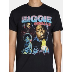 Biggie Men’s SIZE S 34-36 Collage Graphic Tee with Short Sleeves color BLACK NEW