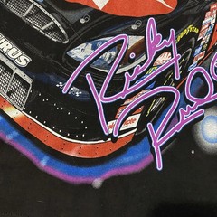 Vtg 90s Ricky Rudd Nascar Track Star All Over Print XL Chase -Small Spots Pic #4