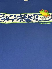 Vintage 90s Rainforest Cafe Chicago Frog Hibiscus Tropical Souvenir Shirt XLarge