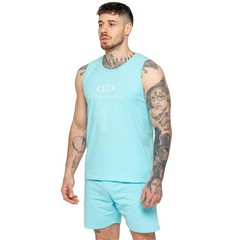 Enzo Mens Vest Activewear Gym Round Neck Sleeveless Cotton Stretch Top