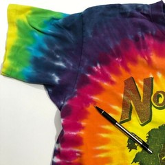 Diadora Northwest Soccer Camp Vintage Single Stitch Tie Dye Shirt Mens Medium
