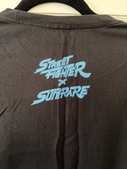 Street Fighter x Superare XL Shirt Sagat’s Academy Collab Black Video Game Rare