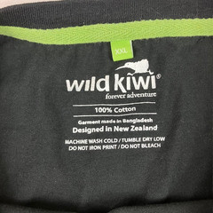 Wild Kiwi T Shirt Size XXL New Zealand Aotearoa Long White Cloud Embroidered