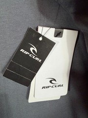 NWT Rip Curl Short Sleeve T-Shirt Gray with Red Logo Graphics (2XL)