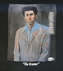 Seinfeld TV Show ( Kramer ) Men’s Graphic Black T-Shirt Medium