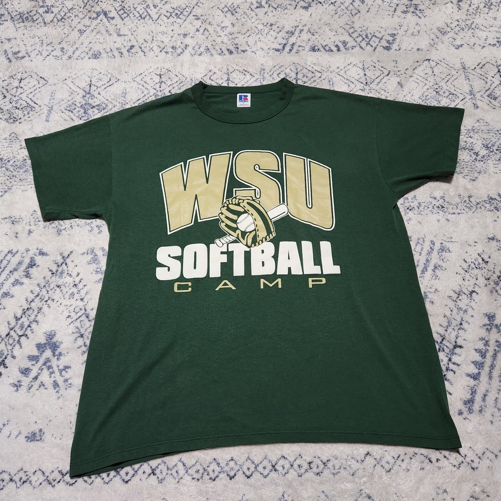 Vintage Single Stitch WSU Softball Camp Graphic Tshirt Size Large