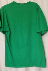 Elf Unisex Tee Shirt Green Short Sleeve Novelty Holiday Costume Size Large