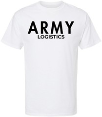 Army Logistics Physical Training T-Shirt U.S. Military Supply PT Running Gym Tee