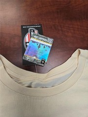 .= 7.62 US Army Men T-Shirt Sandbox Party Logo Large Cream Clr Preshrunk Cotton
