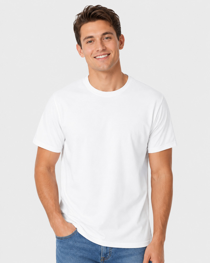 Hanes 5250 Unisex Authentic T-Shirt 100% Cotton Plain Blank Short Sleeve Tee