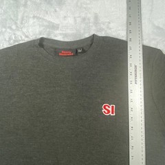 Vintage Sports Illustrated Thermal Shirt Mens Large Gray Waffle Knit 90s Retro