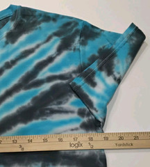 New Tie Dye Men’s T-Shirt Blue Gray Adult Medium Multicolor Summer Spider
