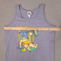 Vintage Signal Tank Top Mens Large Purple 1994 Climate Control Artwear USA Made